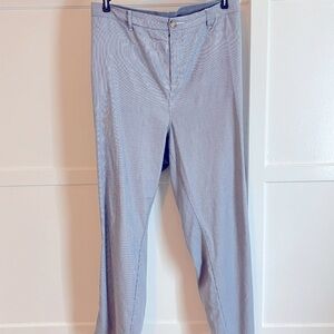 Navy/White Pinstripe Size 24 Tommy Hilfiger Cotton Slacks